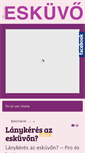 Mobile Screenshot of eskuvo.hu